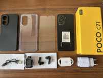 Xiaomi poco c71 a5 4/128 120Гц+ПОДАРУНКИ android 15 5200mAh black