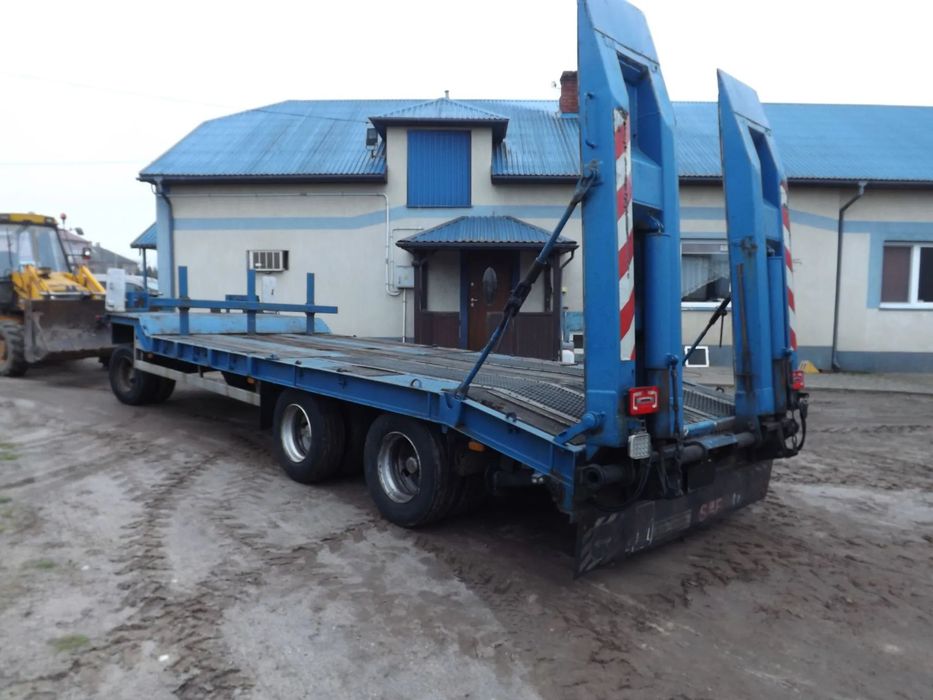 Langendorf PRZYCZEPA niskopodwoziowa na resorach 30ton  laweta mocna najazdy