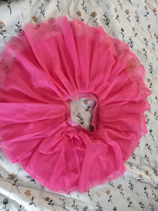 Spódniczka tutu tiulowa rozmiar 74 różowa