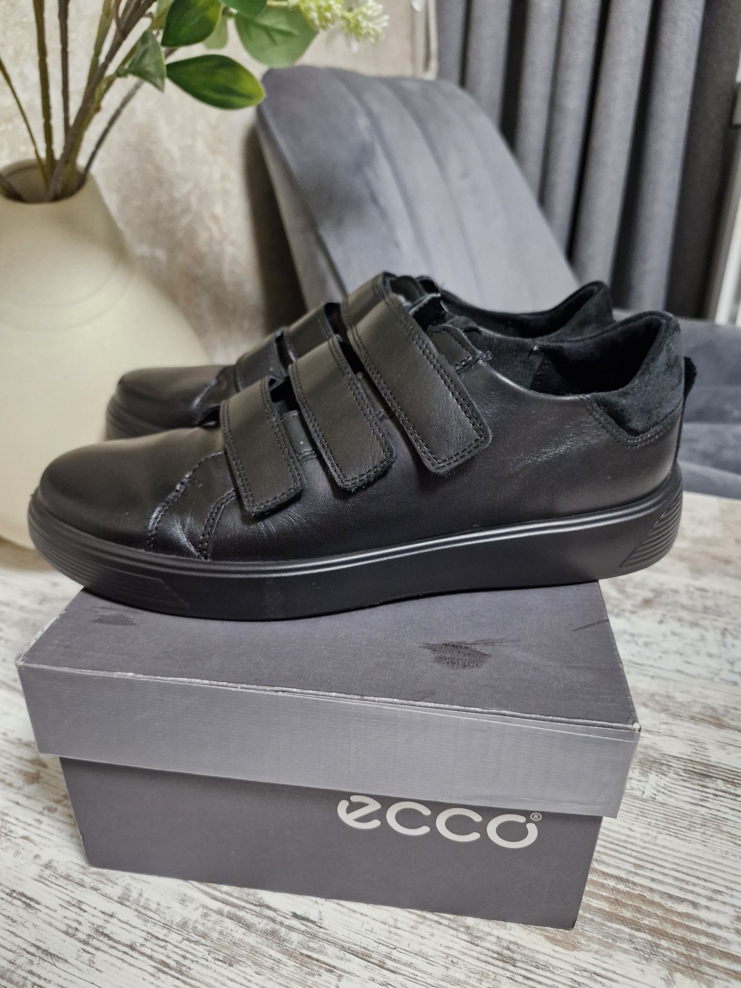 Туфли Мокасины,Ecco оригинал,кожа 40 р.