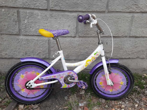 Велосипед Azimut Girls 14 дюймов, для девочки до 7 лет