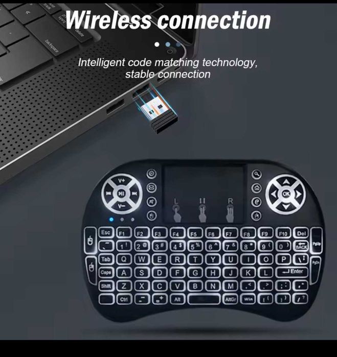 Безпровідна міні клавіатура, пульт, смарт ТВ, телевізорів, планшетів