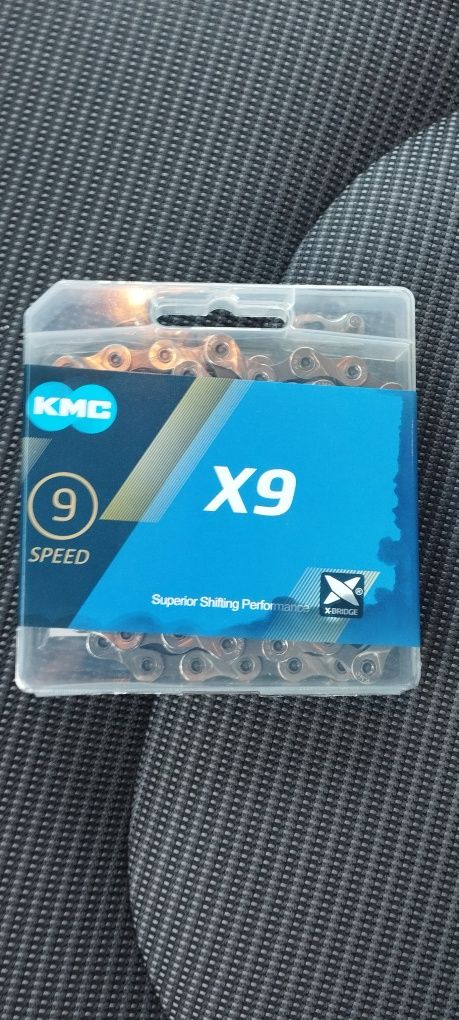 Kmc X9 Łańcuch rowerowy 9 rzędów nowy