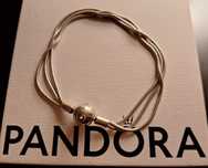 Diferentes Pulseiras da Pandora originais como novas com 18cm.