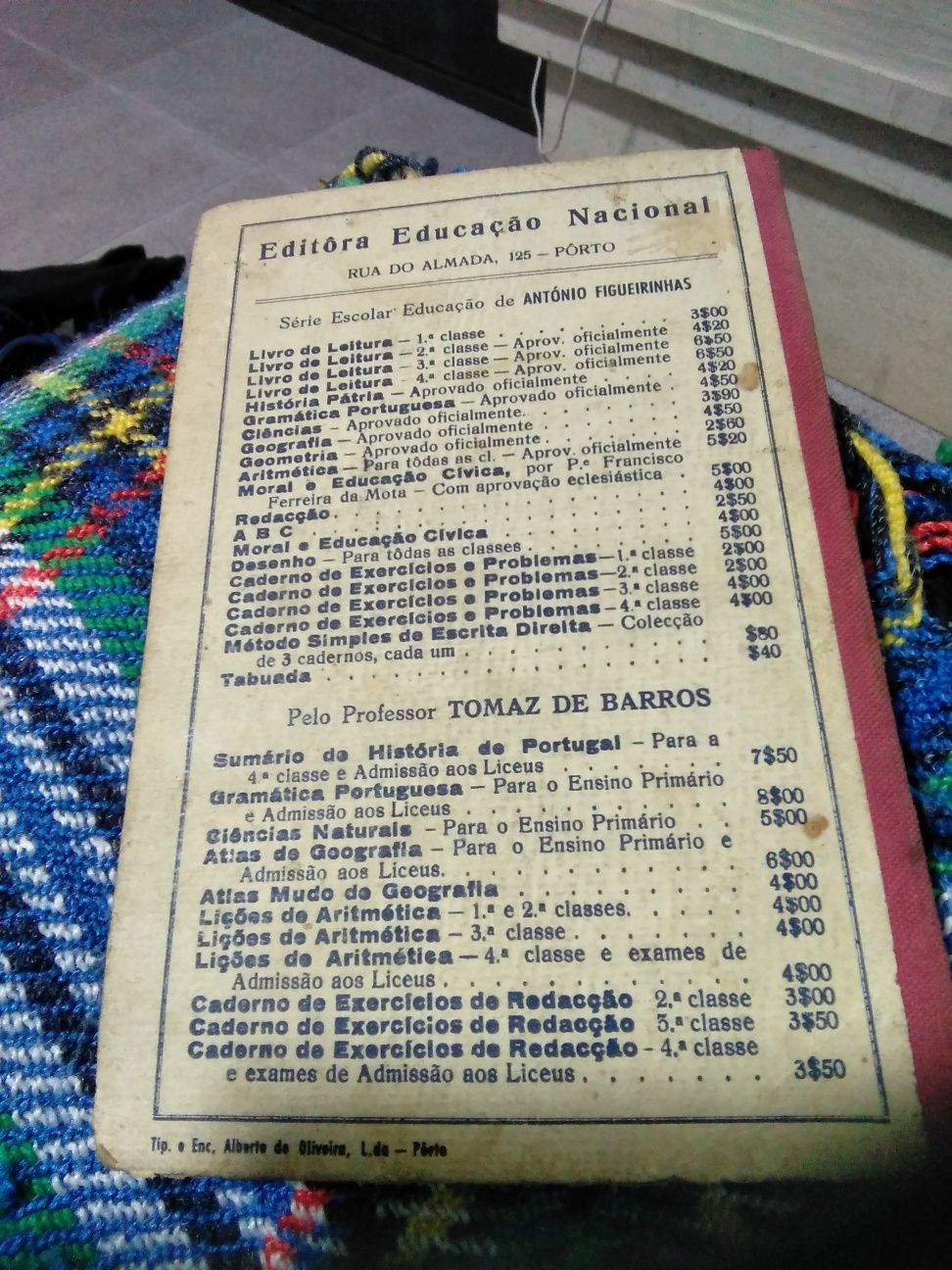 Livro 4a classe - 1945