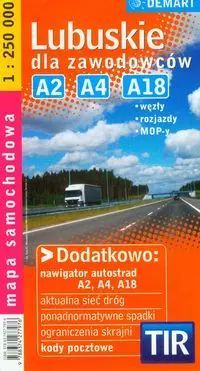 Lubuskie Dla Zawodowców. Mapa Samochodowa  Nowa