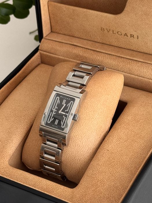 Bvlgari “ Rettangolo” RT39S com Caixa e Certificado