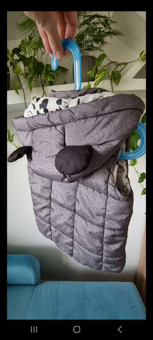 Kamizelka ciepła bezrękawnik H&M szara 86  Micky Mouse