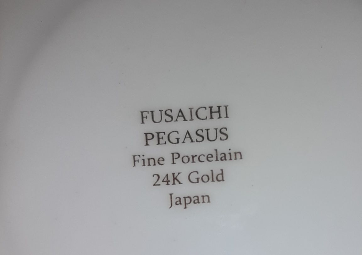 Zestaw Fusaichi Pegasus Fine Porcelain 24K Gold Japan