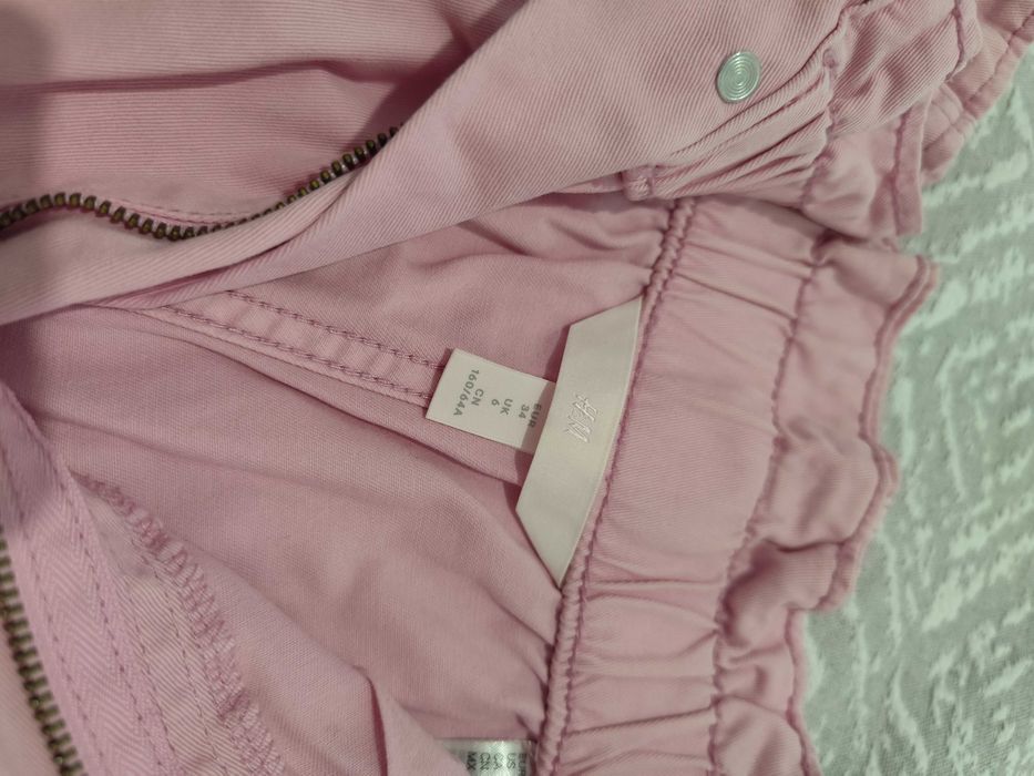 Calções de cintura subida rosa