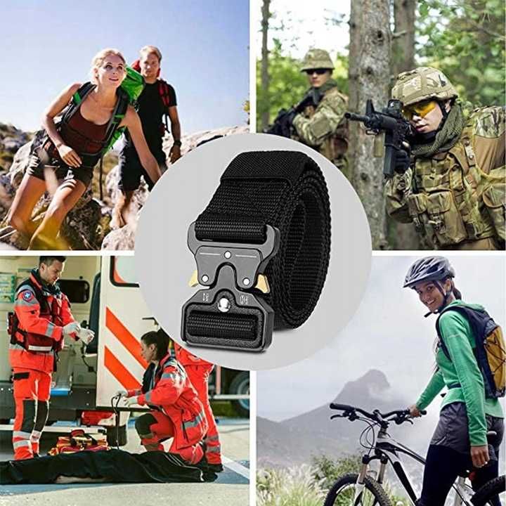 Pasek taktyczny wojskowy rozmiar uniwersalny metalowa klamra