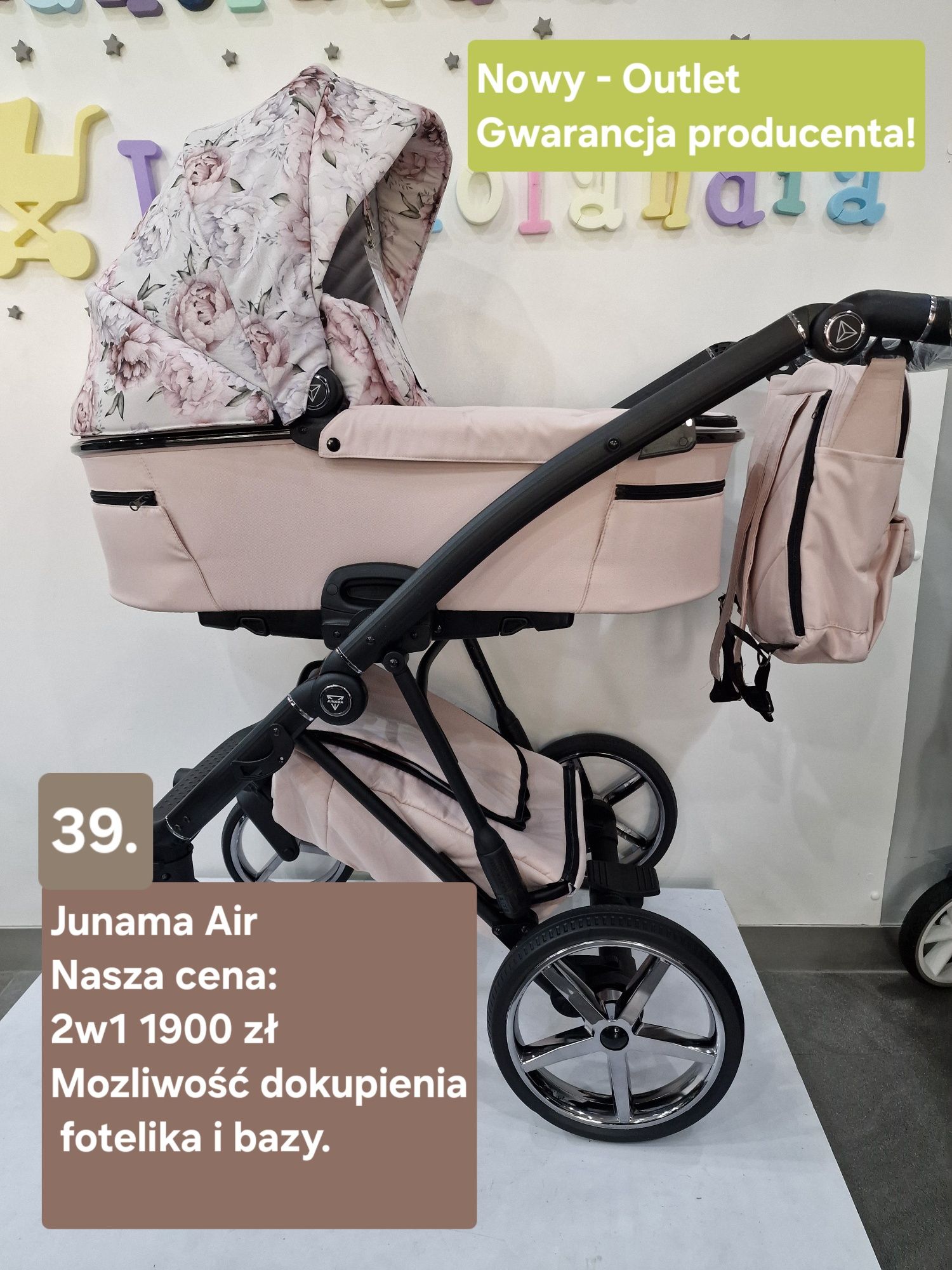 Wózek dziecięcy Junama Air Nowy/outlet  Wózkolandia Bydgoszcz wysyłka