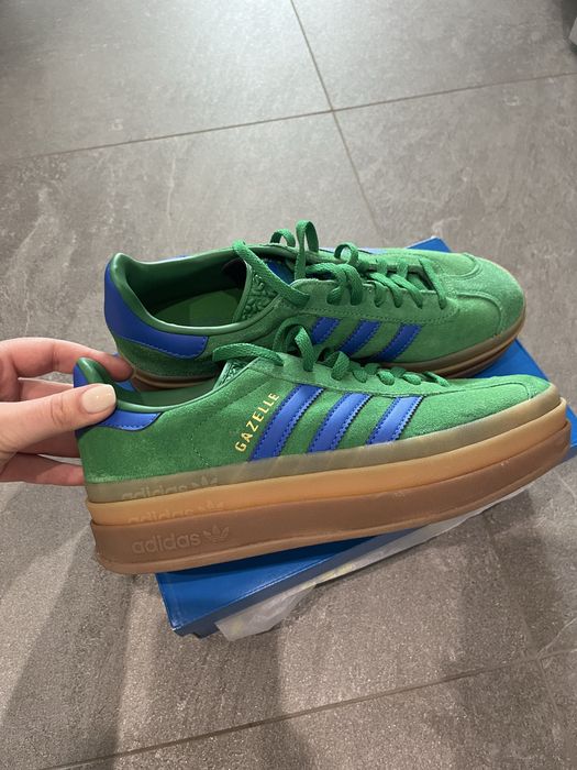 Adidas Gazelle Bold зелені кросівки