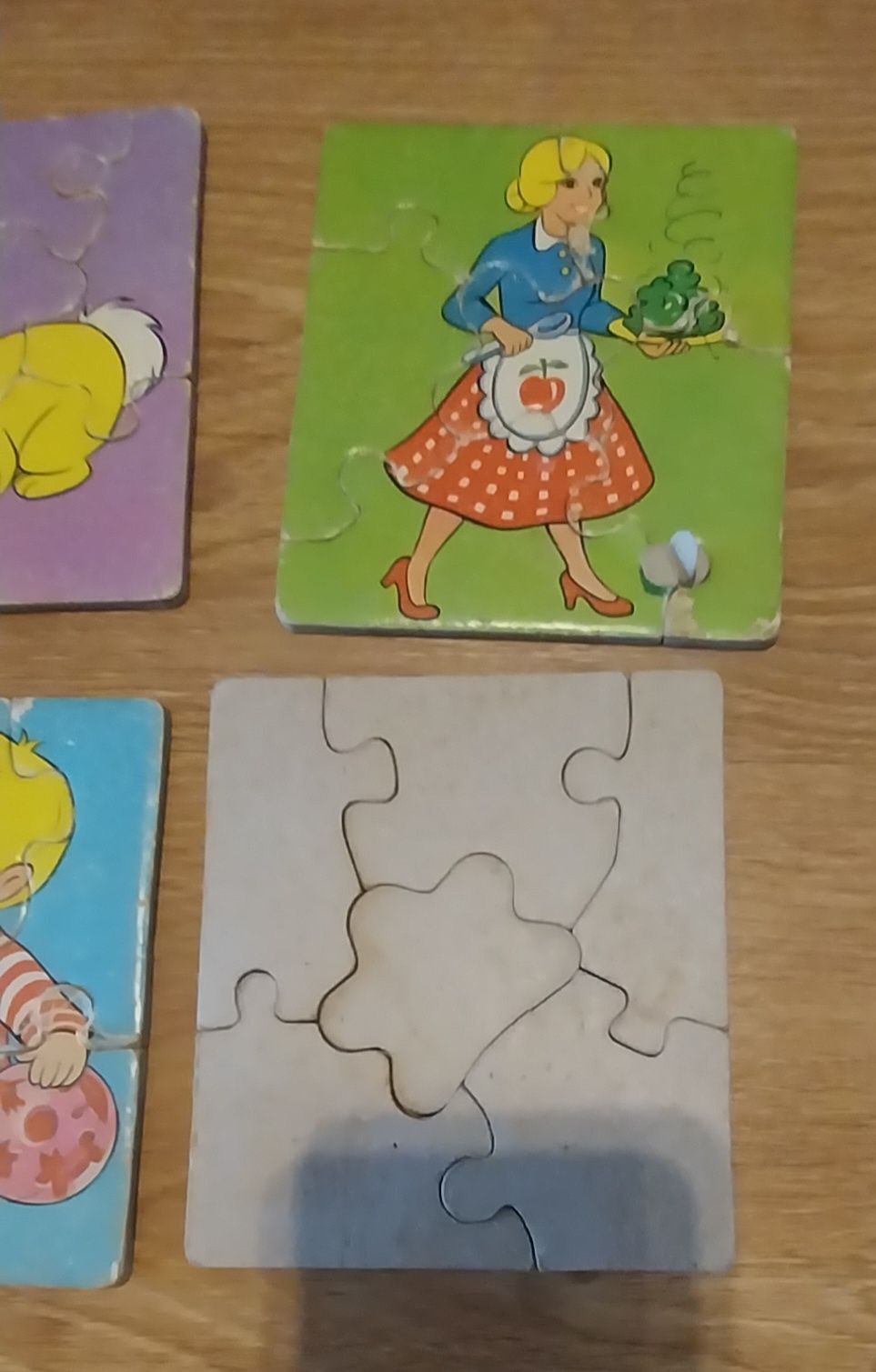 Conjunto de 6 puzzles antigos de coleção