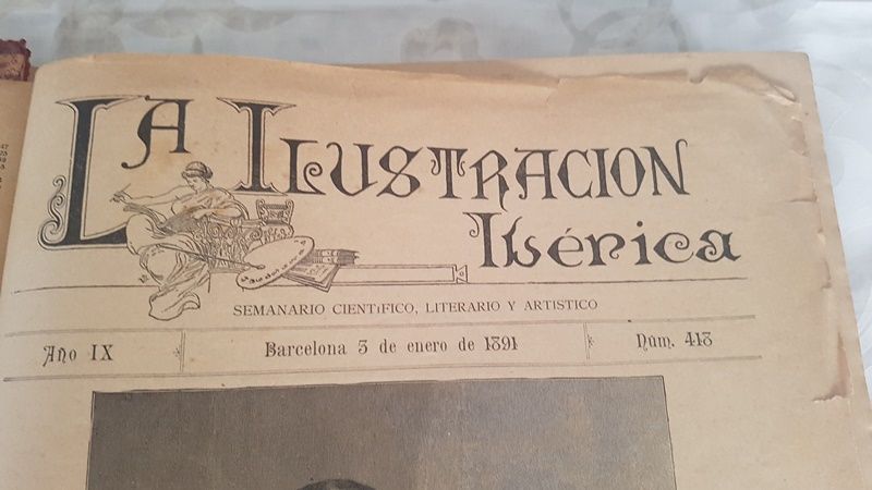 Semanário La Ilustracion Ibérica 1891 Ramon Molina
