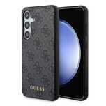 Etui Guess 4G Metal Gold Logo Na Samsung Galaxy A35 - Czarne