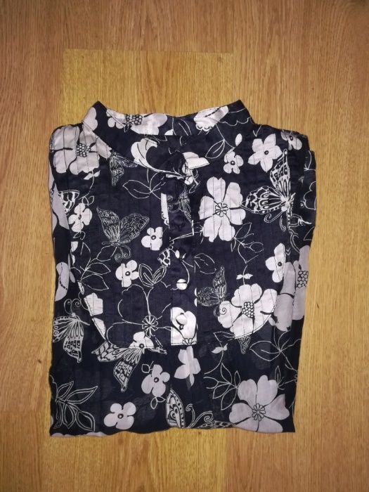 Blusa senhora preta/branca - M