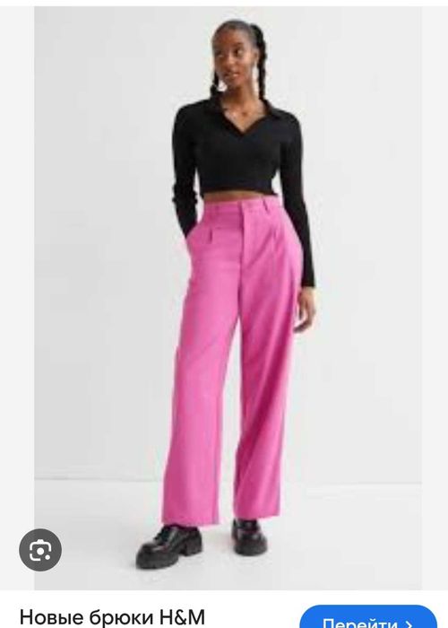 Брюки H&M новые M Лен и Вискоза