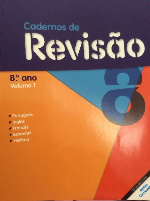 Cadernos de revisão 8 - Volume 1 - 8 ano