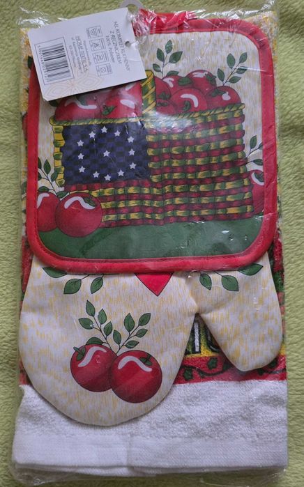 Kuchenny komplet z ręcznikiem