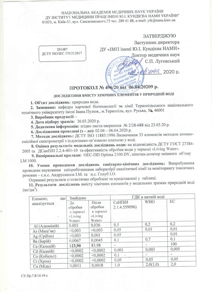 Водородная бутылка  Living Water Генератор водородной воды, ионизатор