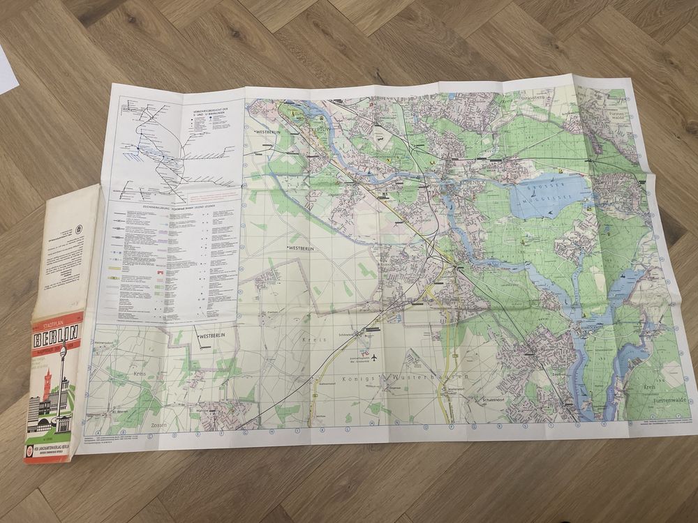 Stadtplan: Berlin - Hauptstadt der DDR 1968