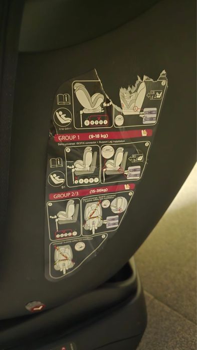 Cadeira auto- Bebe confort grupo 1/2/3