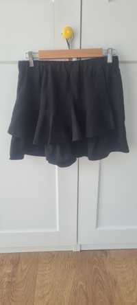 Czarne spodenki spódnicospodnie Zara m 38