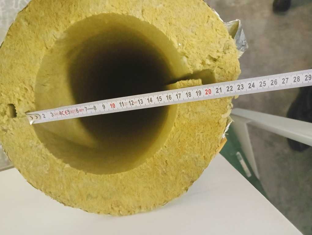 Otulina/izolacja z wełny mineralnej z folią aluminiową