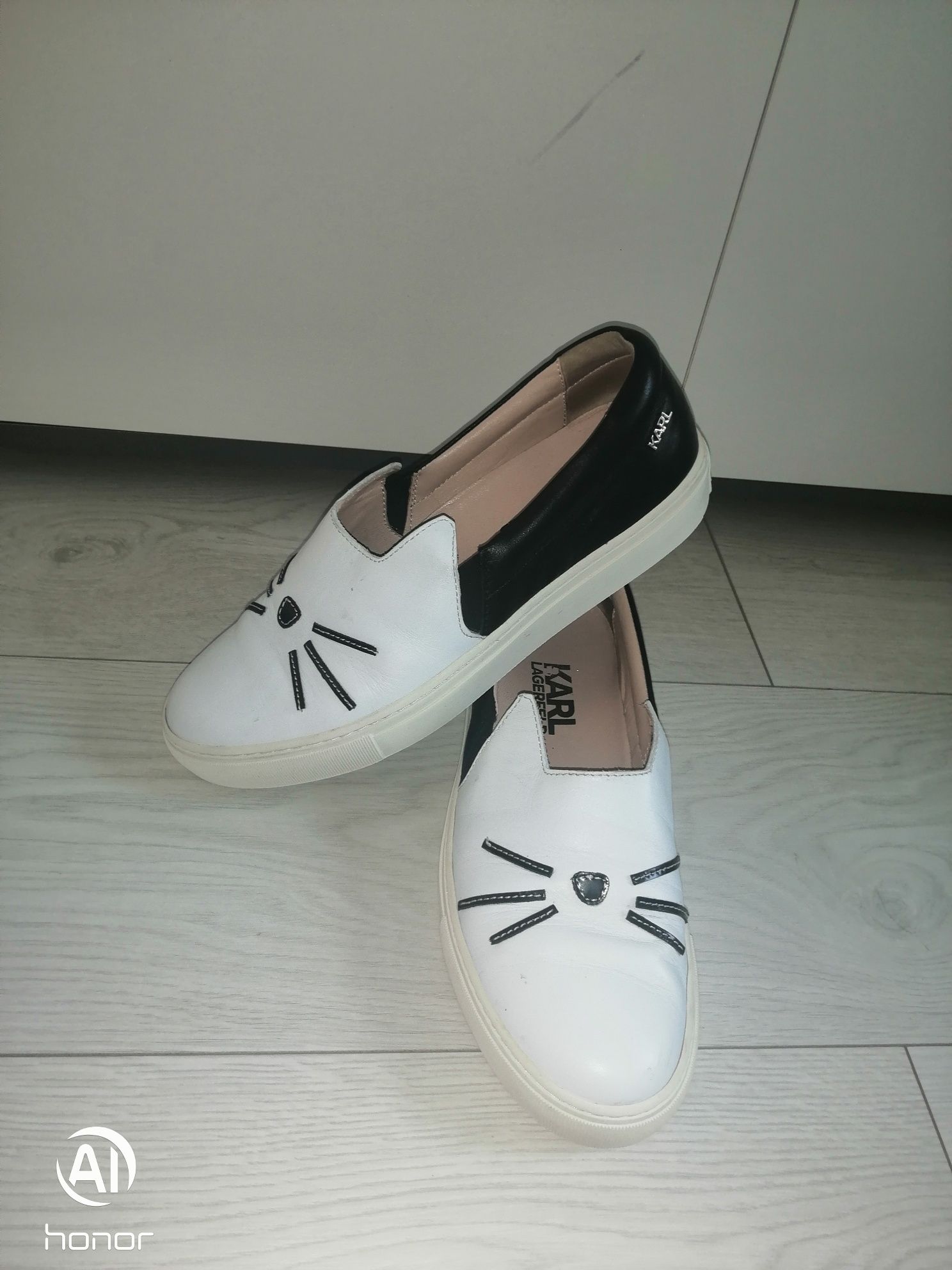 Karl Lagerfeld 38 Slip on tenisówki koty