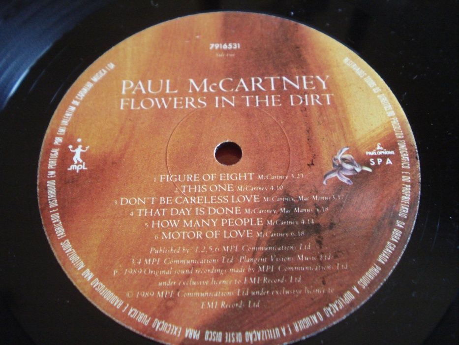 Paul Mccartney "flowers in the dirt" Vinil, LP, Álbum de 1989