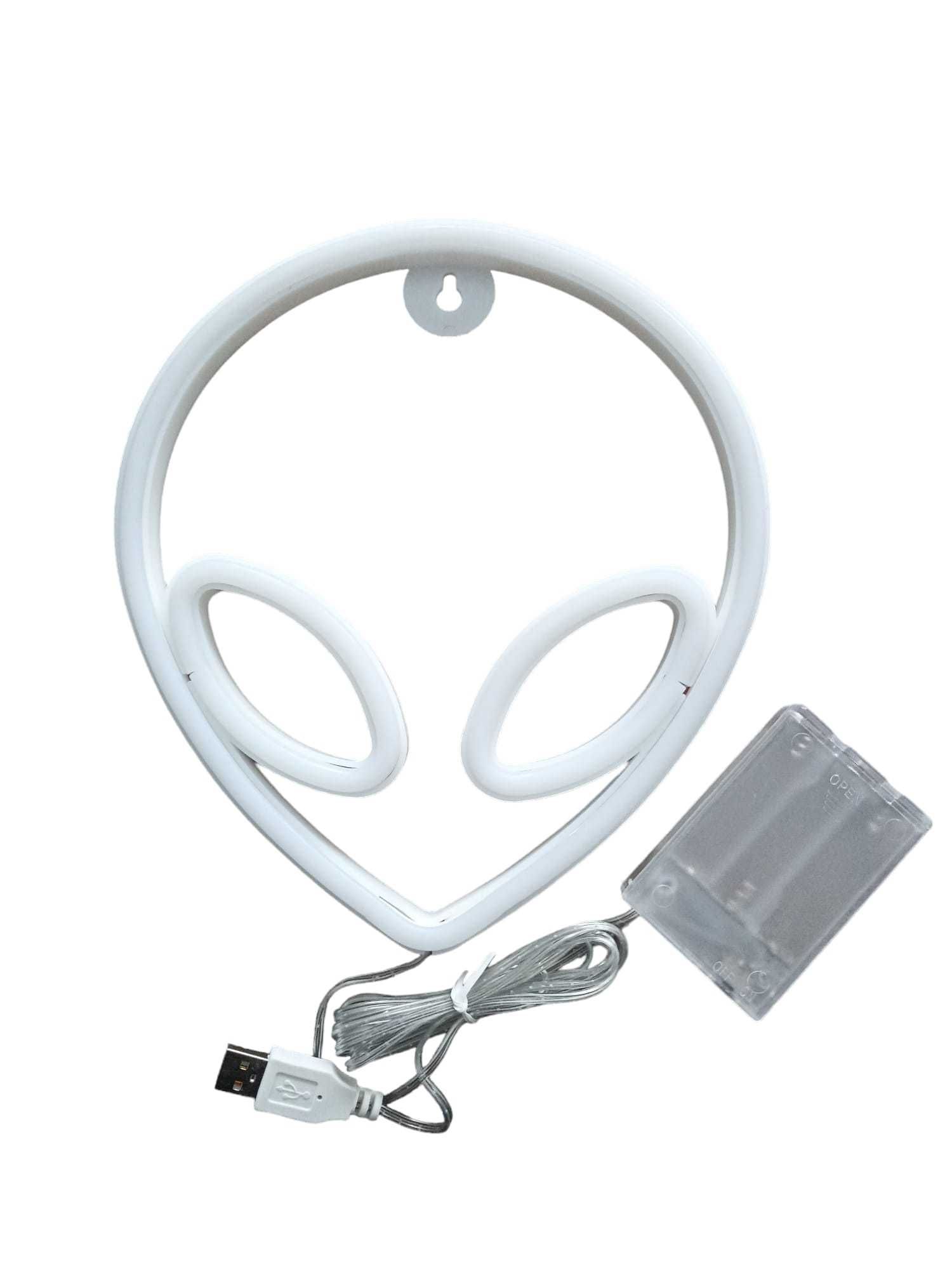 NEON LED Obcy Alien zasilany USB - bateria