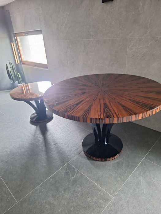 Stół okrągły heban