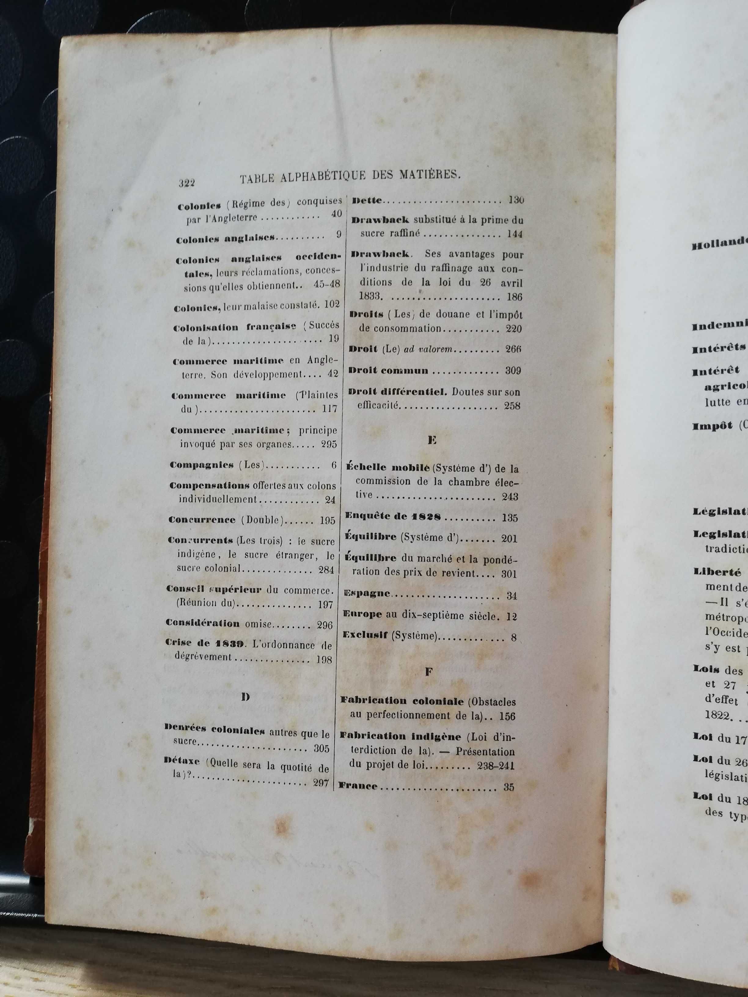 Étude sur le Système Colonial - M. Le Comte A. de Chazelles, ed. 1860