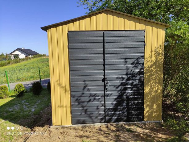 GARAŻE BLASZANE garaż blaszak domek ogrodowy narzędziowy schowek wiaty