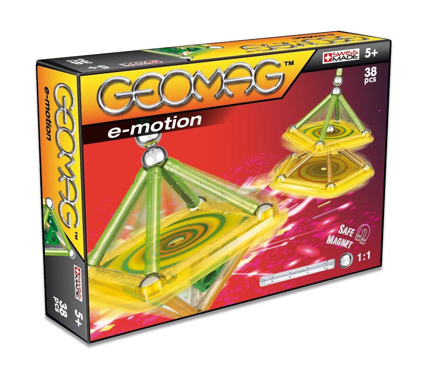 Geomag E-Motion Magic Spin szwajcarskie klocki konstrukcyjne 38el 5l+