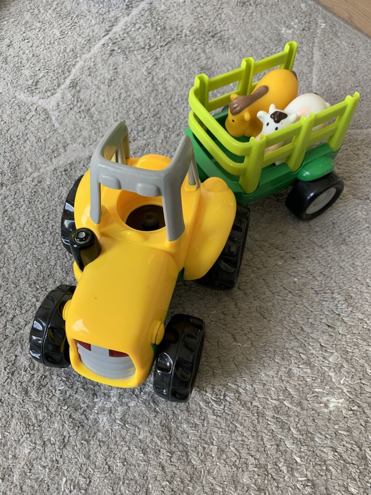 Traktor Smiki Gra wydaje dzwięki samochod przyczepa zabawka