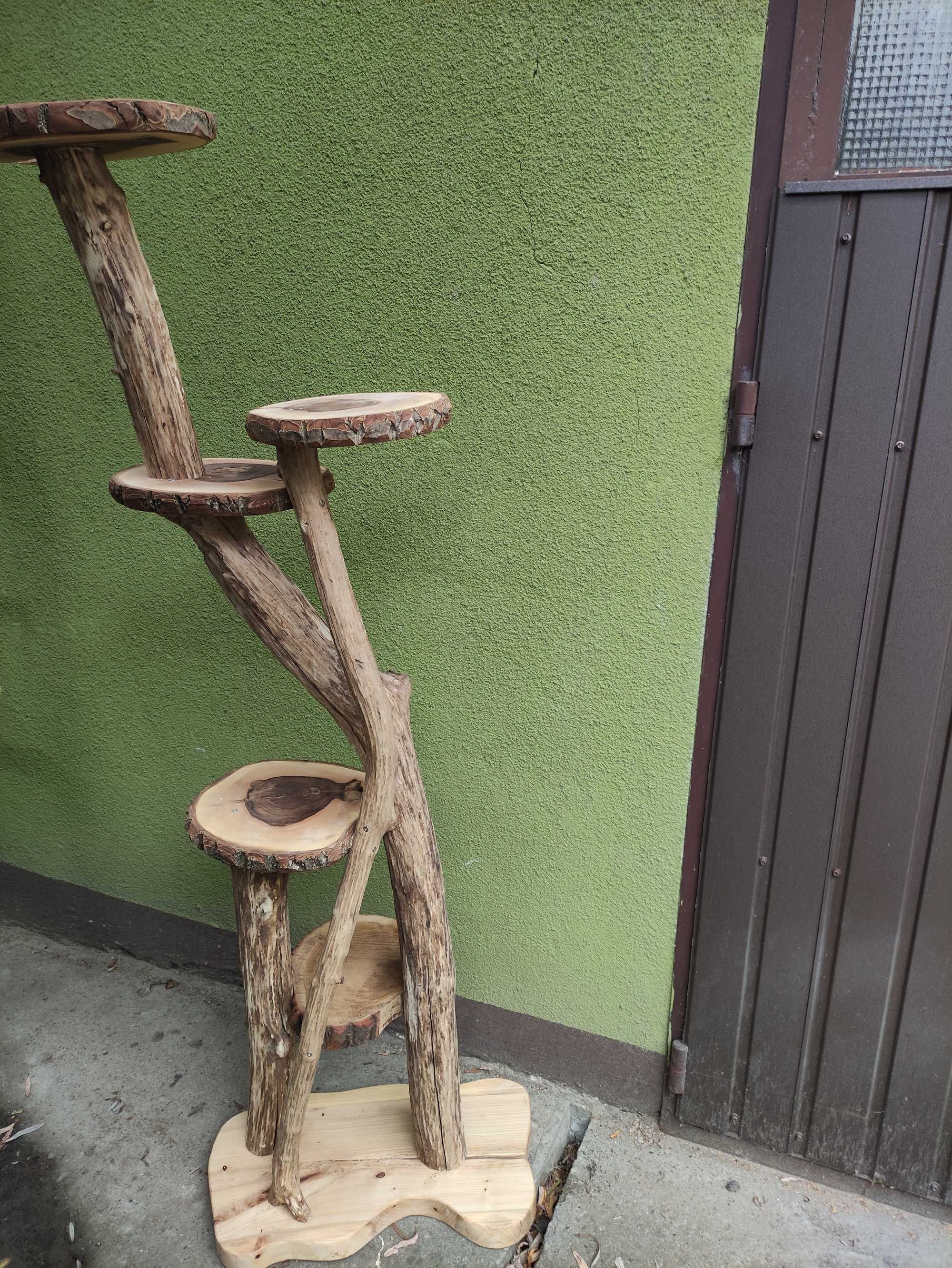 Drapak dla kota 180cm drewniany w stylu Rustykalnym