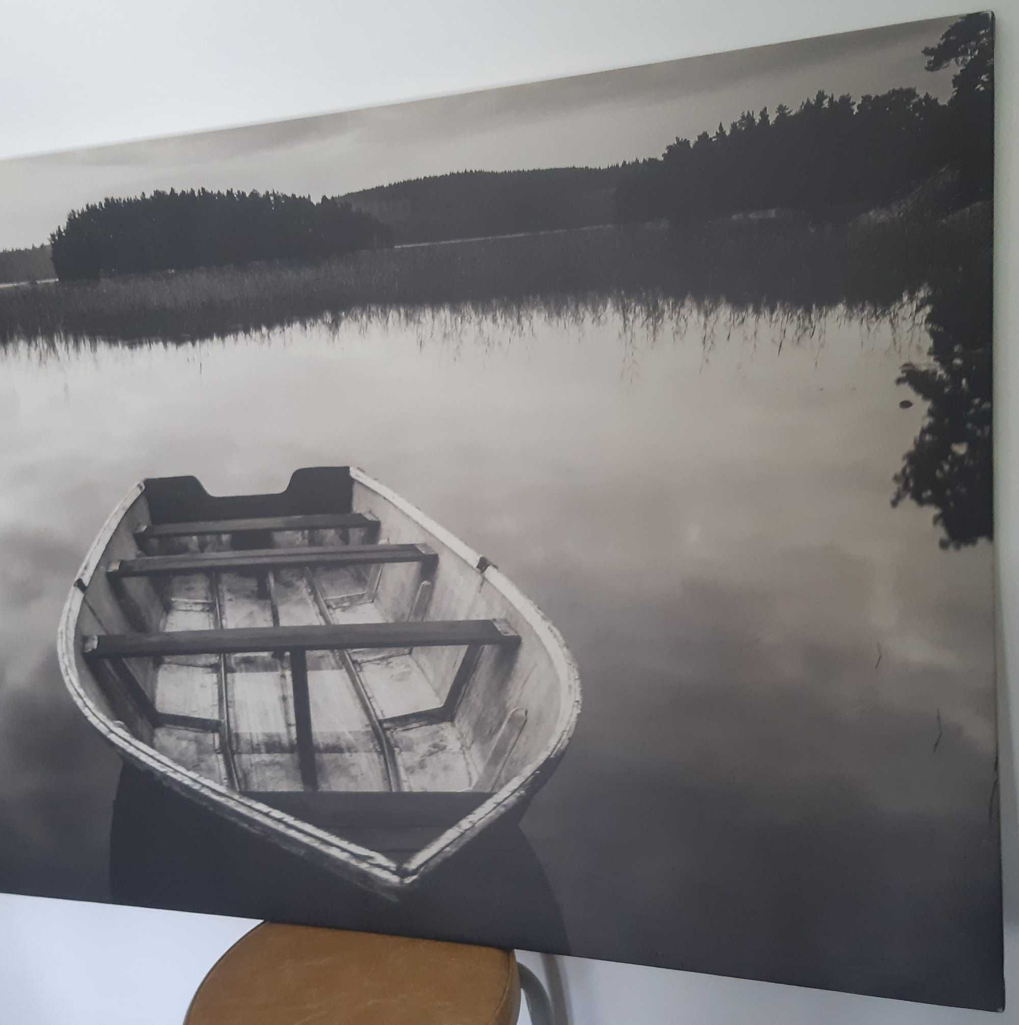 Quadro IKEA Pjatteryd Tela Impressa 100x70cm Barco no Lago