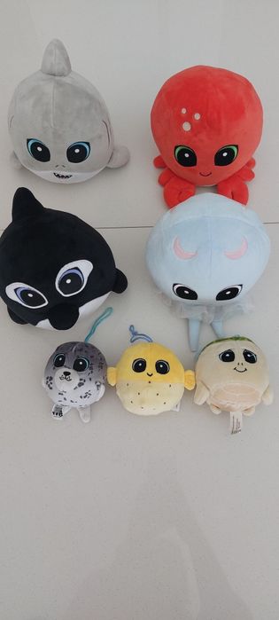 Peluches bando do mar e do  bosque