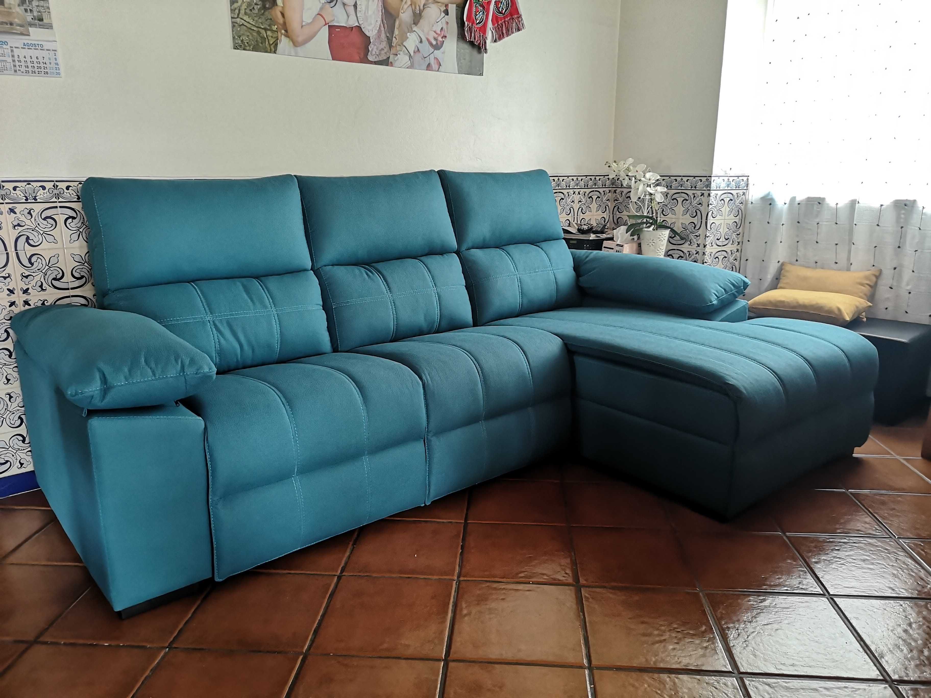 Sofa Chaiselongue C/ RELAX - NOVO - FABRICA