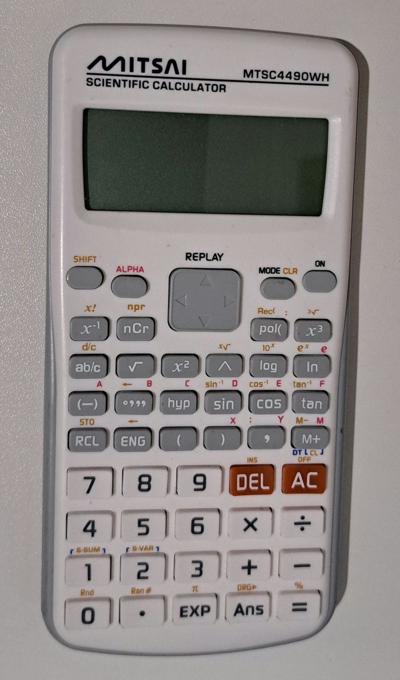 Máquina Calculadora Científica Mitsai MTSC4490WH