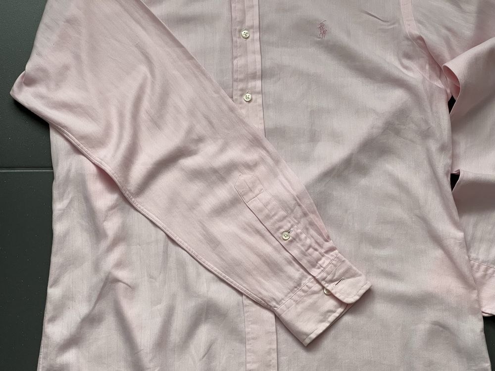 Polo Ralph Lauren класична ніжно рожева сорочка з логотипом