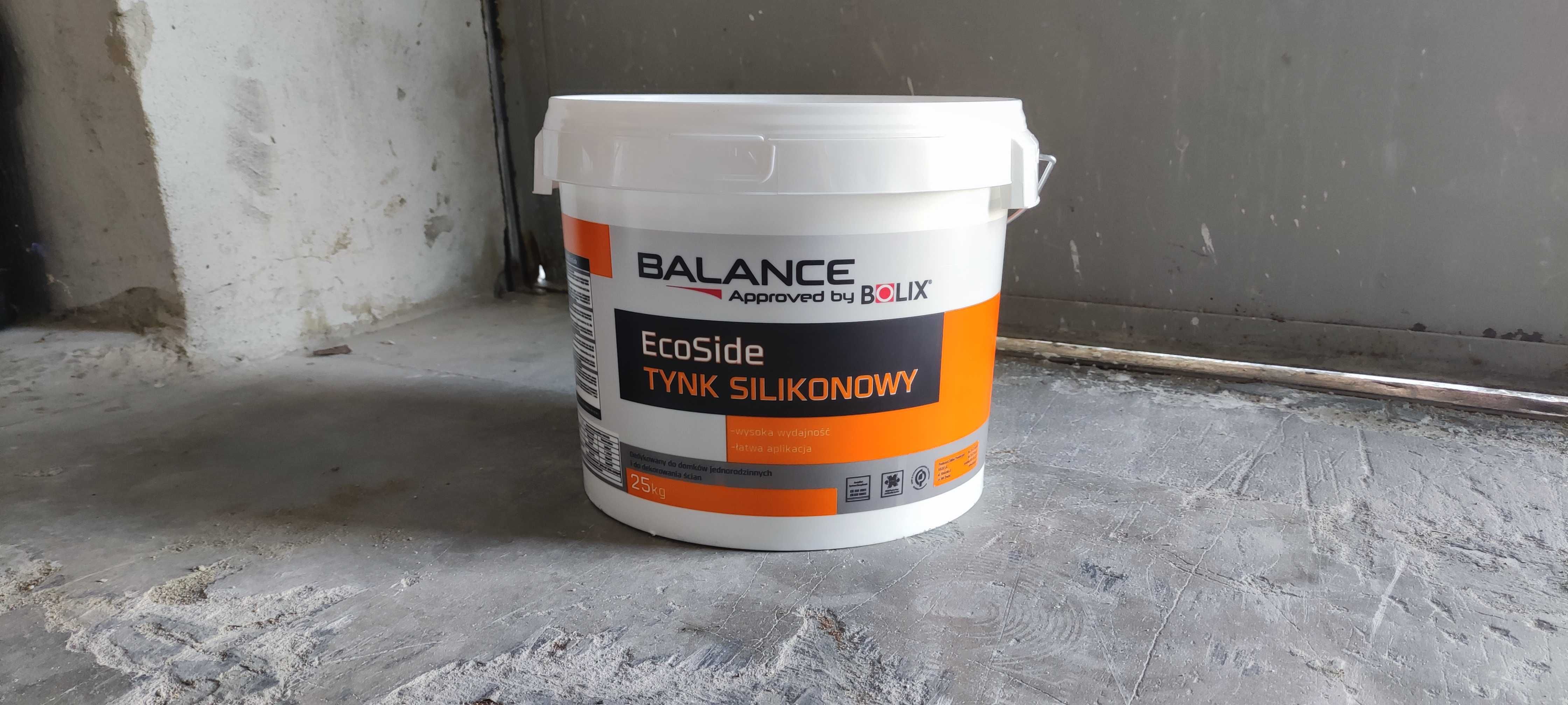 Tynk silikonowy Balance EcoSide 25kg baranek 1,5 Bolix.