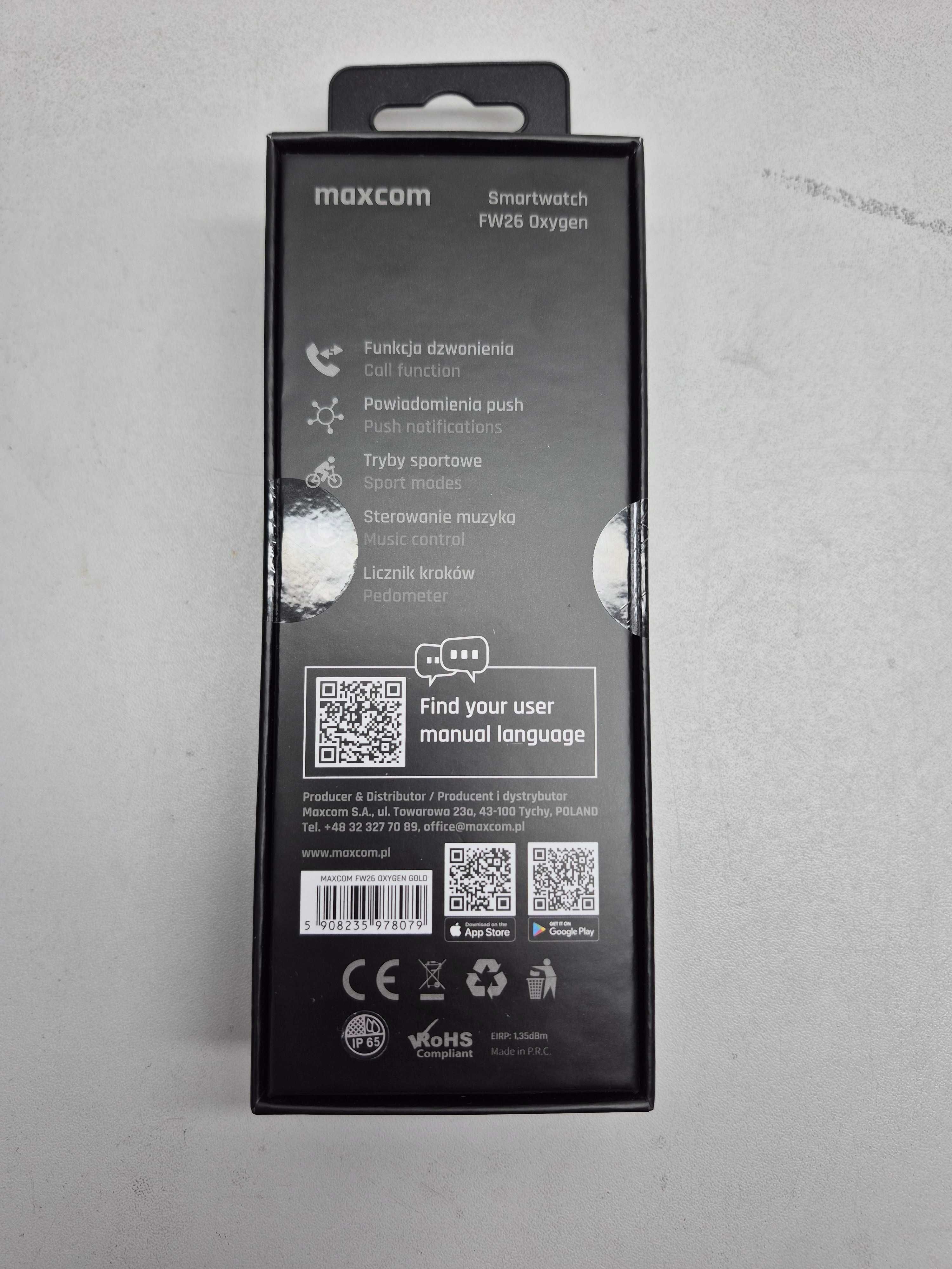 Smartwatch Maxcom Oxygen FW26; Madej S.C. Igielna Jasło