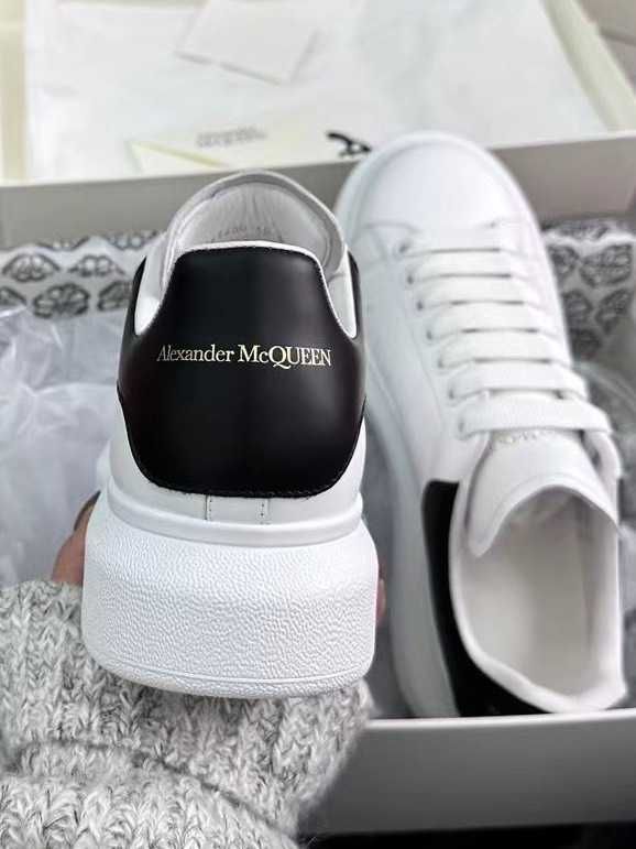 WhiteBlack\AlexanderMcQueen*Damskie*Moda UnisexTrampki.45