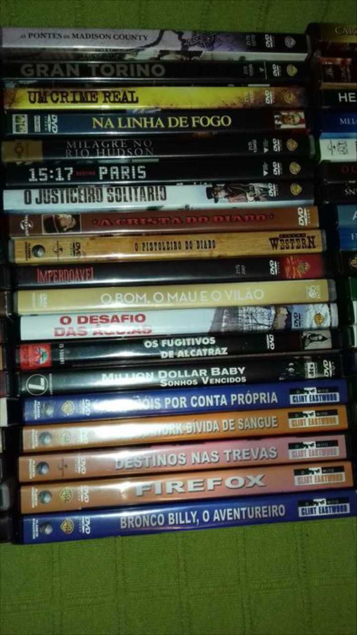 Filmes Clint Eastwood em dvd / coleçāo 58 filmes originais