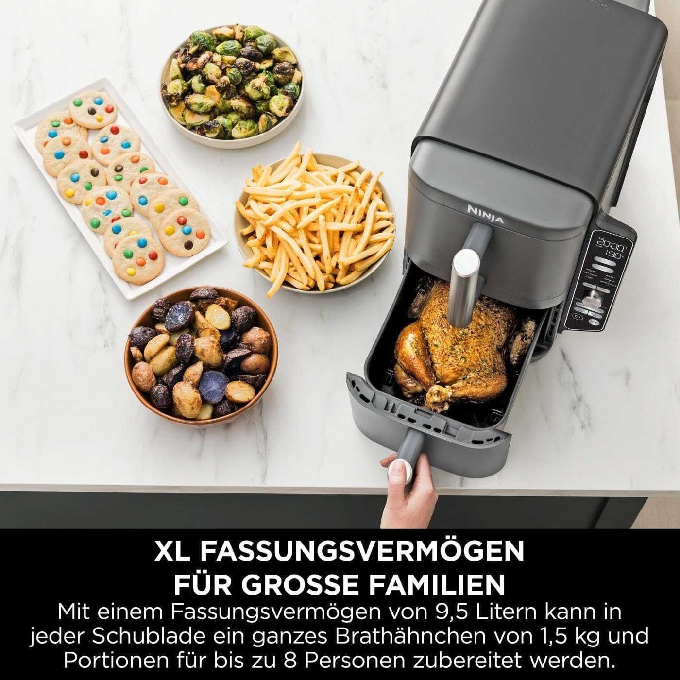 Frytkownica beztłuszczowa NINJA SL400EU XL 9,5L 2470 W dwie szuflady