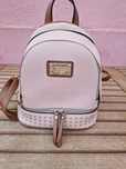 Mochila small Rosa pastel/camel