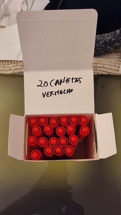 20 Canetas Vermelhas Fegol WR90